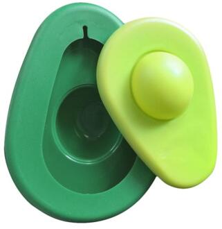 Visuele Touch Groen 2 stuks Avocado Saver Siliconen Verse Voedsel Huggers Opvouwbare Fruit Behoud Seal Cover