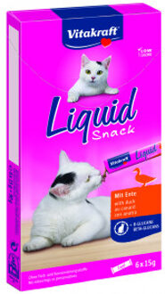 Vitakraft Cat Liquid Eend - Kattensnack - 6 st