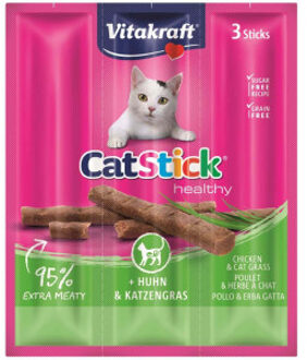Vitakraft cat-stick mini kip / kattengras