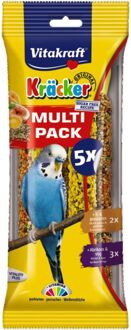 Vitakraft Parkieten cracker- voordeelpak - ei/fruit - 9 pakjes x 5 crackers