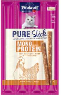 Vitakraft Pure Stick kip kattensnack (4 x 5 g) 5 verpakkingen