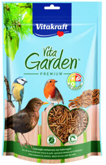 Vitakraft Vita Garden Premium gedroogde meelwormen voor buitenvogels 3 x 200 g