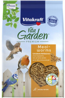 Vitakraft Vita Garden Premium gedroogde meelwormen voor buitenvogels 3 x 200 g