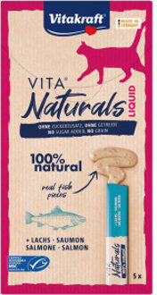 Vitakraft Vita Naturals Liquid kattensnack met zalm (5 st.) 11 verpakkingen