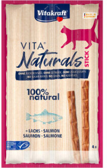 Vitakraft Vita Naturals Stick met zalm kattensnack (4 st.) 5 verpakkingen