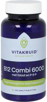 Vitakruid / Vitamine B12 combi 6000 met folaat en P-5-P - 120 tabletten