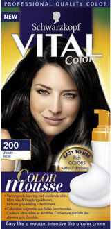 Vital Color Mousse - 200 Zwart - Haarverf