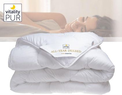 Vitality Pur Ademend Dekbed - Vitality Pur - All Year - Eenpersoons - 140x200 cm