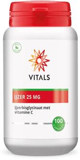 Vitals IJzer 25 mg Voedingssupplementen - 100 vegicaps