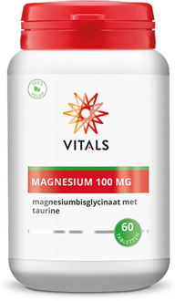 Vitals Magnesiumbisglycinaat 100 mg met taurine 60 tabletten