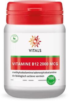 Vitals Vitamine B12 2000 mcg - 100 zuigtabletten - Voedingssupplement