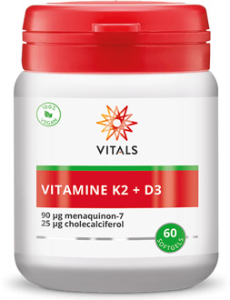 Vitals Vitamine K2 + D3 Vegan - 60 Softgels