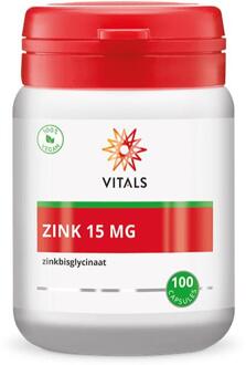 Vitals Zink 15 mg Voedingssupplement - 100 vegicaps