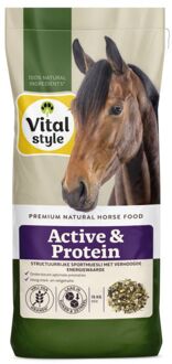VITALstyle Active & Protein Muesli - Paardenvoer - 15 kg - Zak
