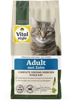 VITALstyle Adult - Kattenvoer - Zalm - 1,5 kg