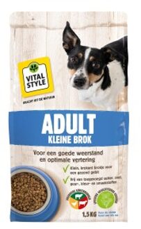 VITALstyle Hondenvoer Adult Kleine Hondenbrokken 1,5 kg
