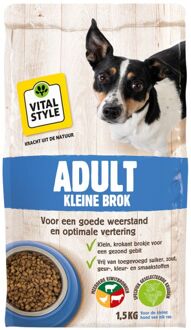 VITALstyle Hondenvoer Adult Kleine Hondenbrokken 1,5 kg