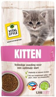 VITALstyle Kitten - Kattenvoer - Kip - Vis - 1,5 kg