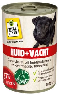 VITALstyle natvoer voor de volwassene hond 400gr voor huid en vacht 1 stuk