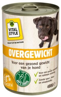 VITALstyle natvoer voor de volwassene hond 400gr voor overgewicht