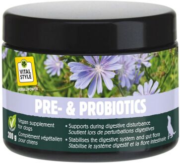 VITALstyle Pre & Probiotica - Spijsvertering en darmflora Hond - 200 gram