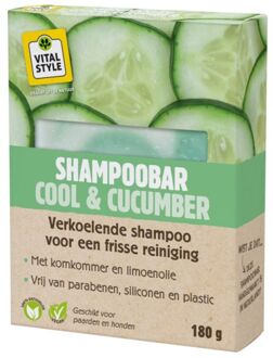 VITALstyle Shampoobar Cool & Cumcumber - Paardenshampoo - 180 gram