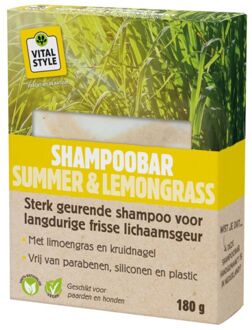 VITALstyle Shampoobar Summer & Lemongrass - Paardenshampoo - 180 gram