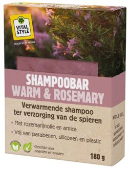 VITALstyle Shampoobar Warm & Rosemary - Paardenshampoo - 180 gram