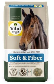 VITALstyle Soft & Fiber Ruwvoermix - Paardenvoer - 15 kg - Zak