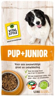 VITALstyle VitaalCompleet Puppy & Junior Hondenvoer - 1.5 kg