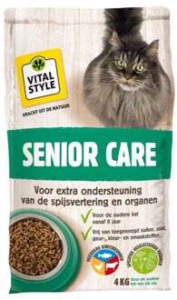 VITALstyle Vitaalcompleet Senior - Kattenvoer - 4 kg