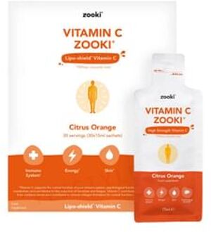 Vitamin C Citrus Orange Zooki 1000mg 15ml x 14 pcs