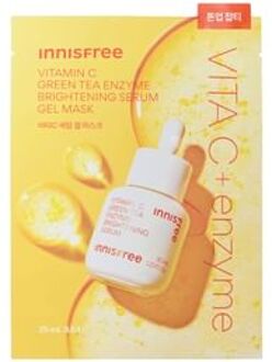 Vitamin C Green Tea Enzyme Brightening Serum Gel Mask 25ml x 1 sheet