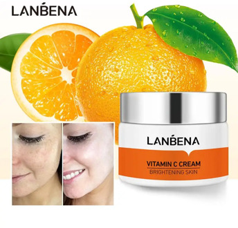 Vitamin C Whitening Facial Cream Repair Fade Freckles Remove Dark Spots Melanin Remover Brightening Face Care TSLM1