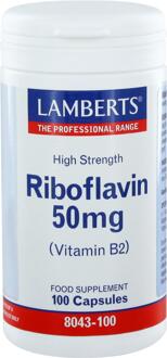 Vitamine B2 Riboflavine - 50 mg - 100 Capsule - Vitaminen