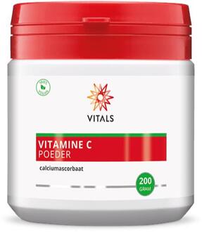Vitamine C poeder (calciumascorbaat) Voedingssupplementen - 200 gram