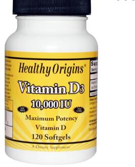 Vitamine D3, 10.000 IE (120 softgels) - Healthy Origins