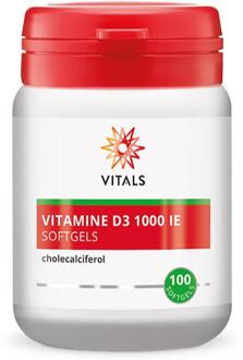 Vitamine D3 1000 IE - 100 softgels - Voedingssupplement