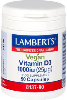 Vitamine D3 1000 IE (25 mcg) Vegan - 90 capsules