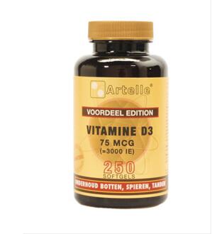 Vitamine D3 75mcg Softgels 100Capsules