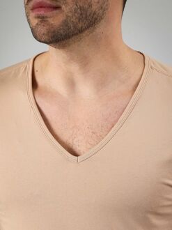Vitaru Onzichtbaar Ondershirt Diepe V-Hals 2-Pack Beige - S,L,M,XXL