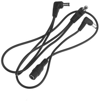 Vitoos 3 Manieren Elektrode Daisy Chain Harness Kabel Koperdraad Voor Gitaar Effecten Voeding Adapter Splitter Zwart