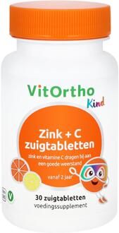 Vitortho Zink + C zuigtabletten (Kind) (30 zuigtabs)