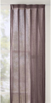 Vitrage Breeze - Paars/grijs - Paars#Grijs - H300 Cm