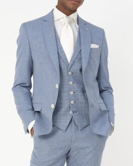 Vittorio wedding gilet Blauw - 52