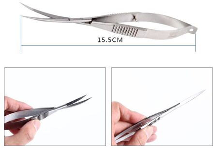 Viv Gebogen Rechte Sping Schaar Aquarium Aquascaping Plant Gereedschap Ada Curved type