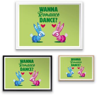 Viva Piñata Wanna Romance Dance Rabbit Art Print Giclee Art Print - A3 - White Hanger Meerdere kleuren
