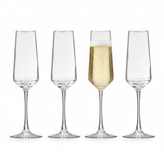 Vivalto Champagne glazen Luxe - 4x - prosecco - 220 ml