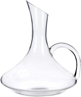 Vivalto Glazen wijn karaf / decanteer kan 1,5 liter 20 x 25 cm - Decanteerkaraf Transparant