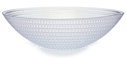 Vivalto Grote Fruitschaal - Bewerkt Glas - 30,5 cm - Rond - Serveerschaal